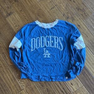 La Blue Dodgers womens Long Sleeve Shirt small 47 brand
